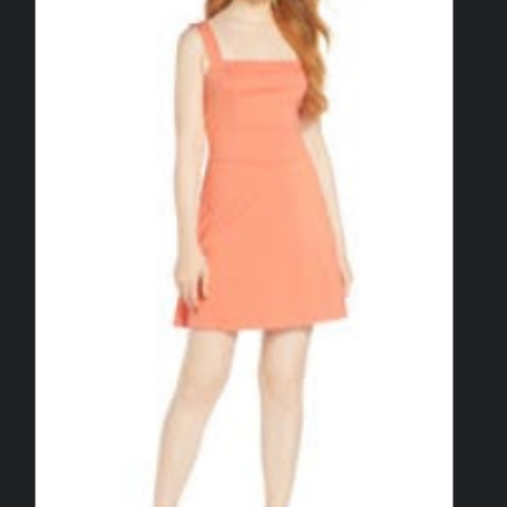 Ali and Jay Coral Mini dress